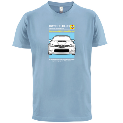 Car Owners Manual Impreza T Shirt
