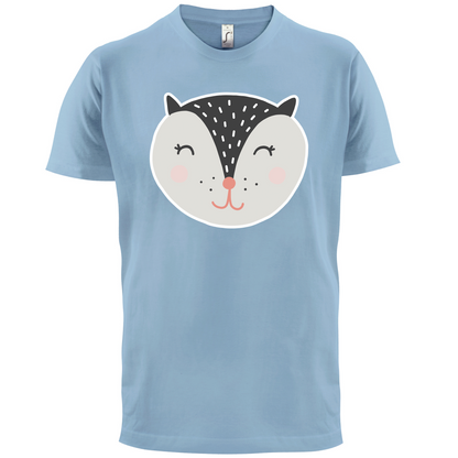 Smiley Face Badger T Shirt