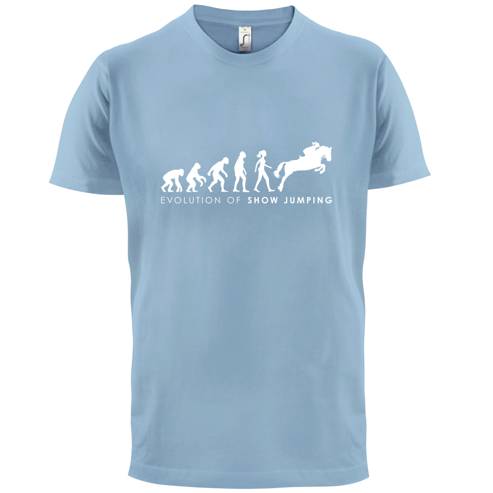 Evolution Of Woman Show Jumping T Shirt