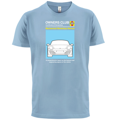 Car Owners Manual 981 Turbo T Shirt