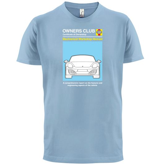 Car Owners Manual 981 Turbo T Shirt