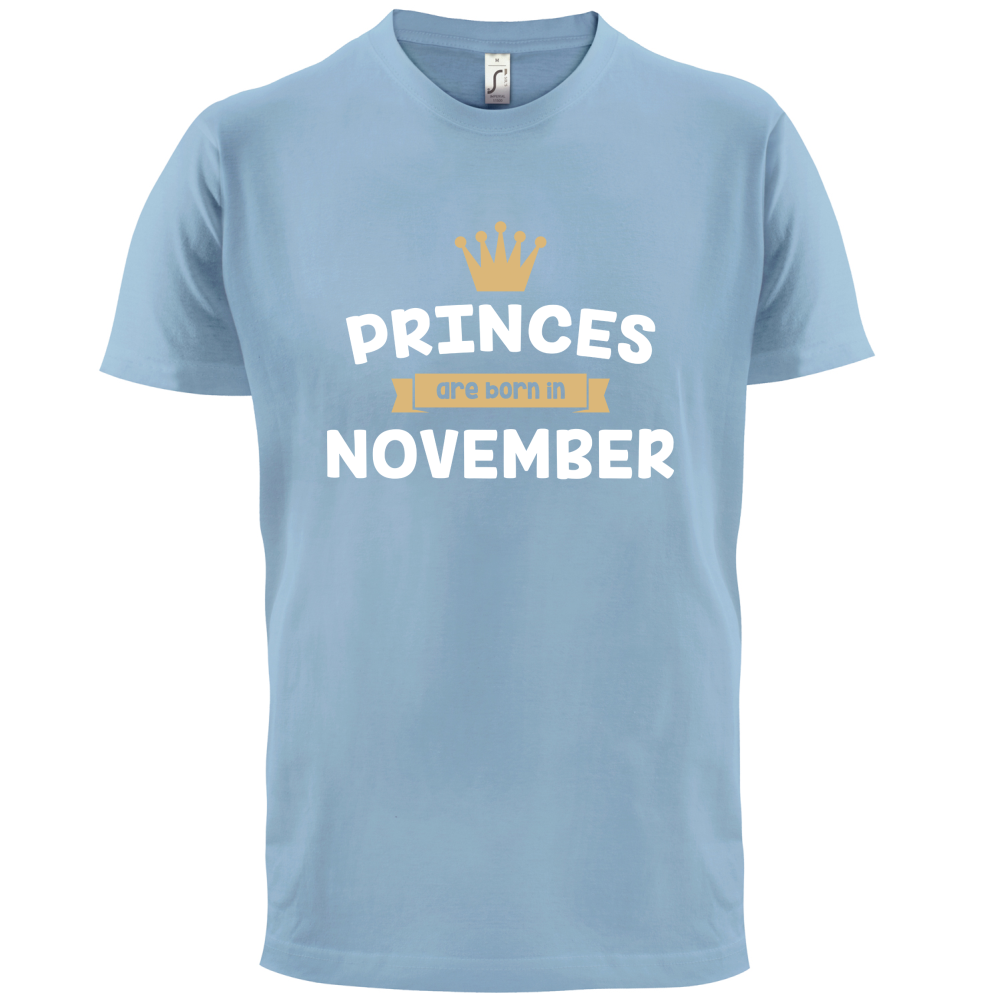 Princes Are Born In November T Shirt