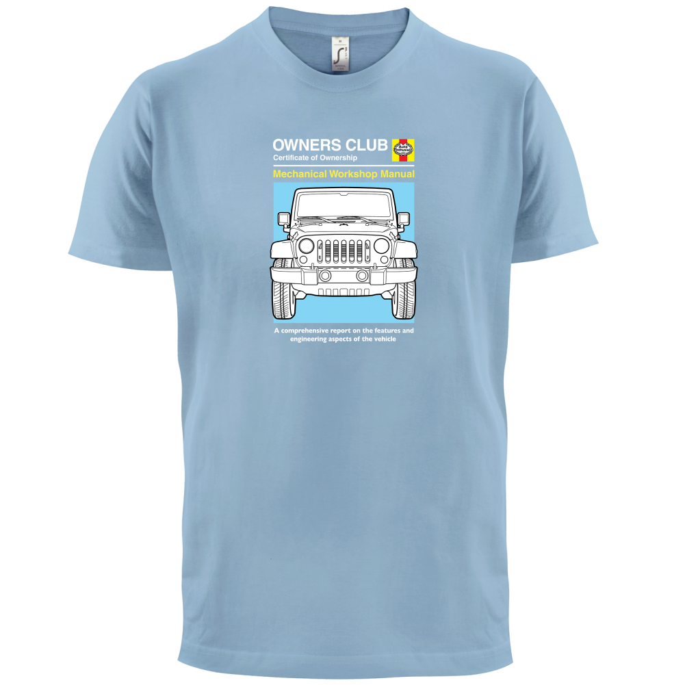 Car Owners Manual Jeep T Shirt