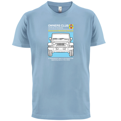 Car Owners Manual Jeep T Shirt