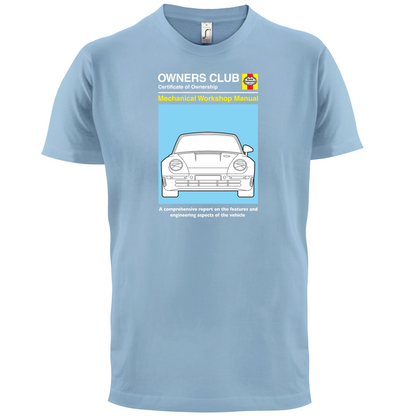 Car Owners Manual 959 Turbo T Shirt