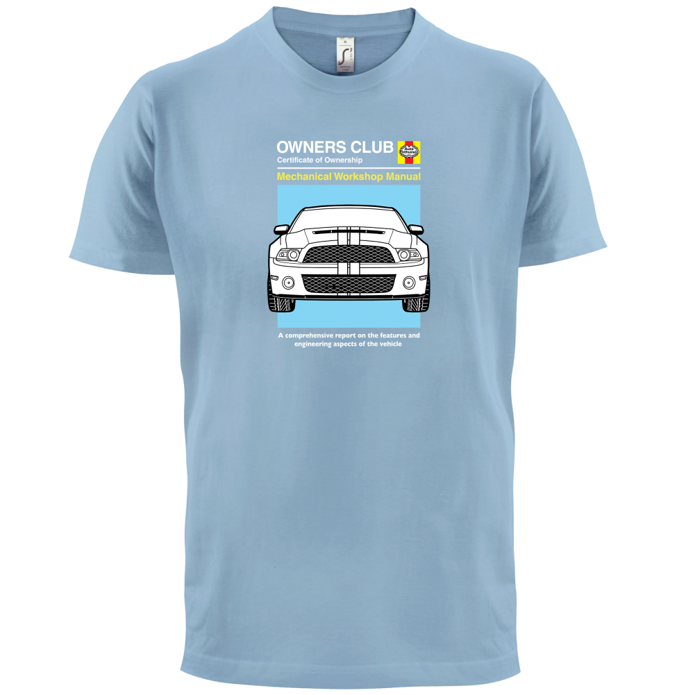 Car Owners Manual Mustang Mustang T Shirt