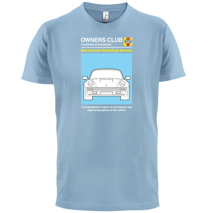 Car Owners Manual 964 Turbo T Shirt