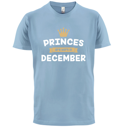 Princes Are Born In December T Shirt