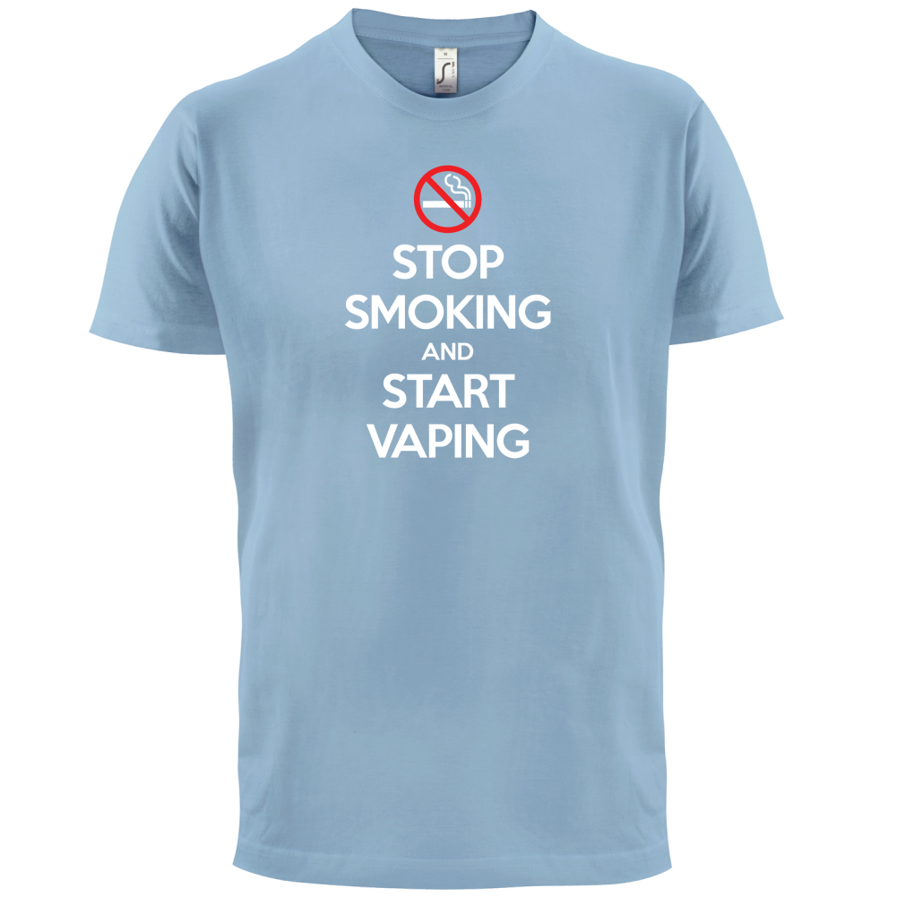 Stop Smoke Start Vaping T Shirt