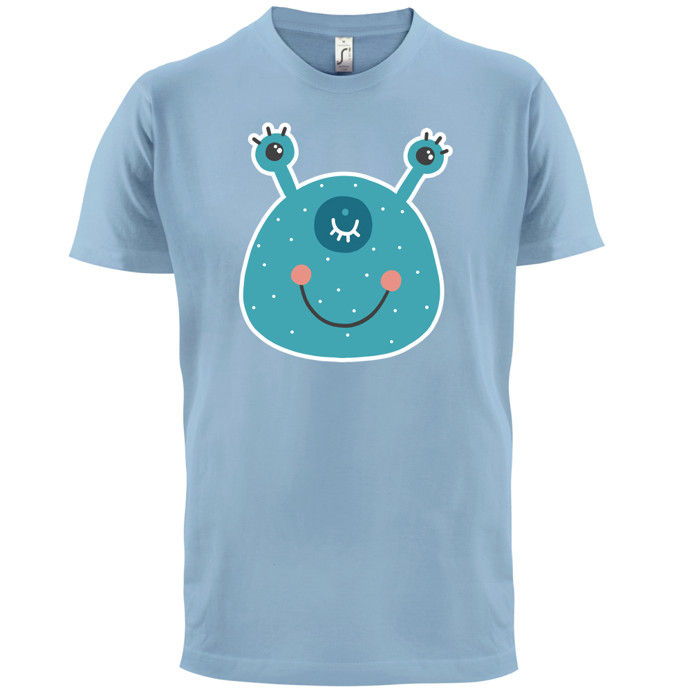 Smiley Face Alien T Shirt