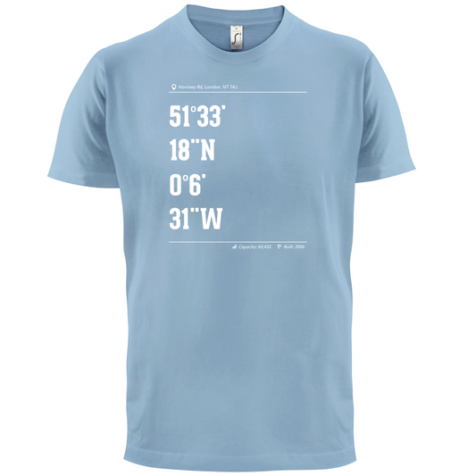 Stadium Coordinates Gunners T Shirt