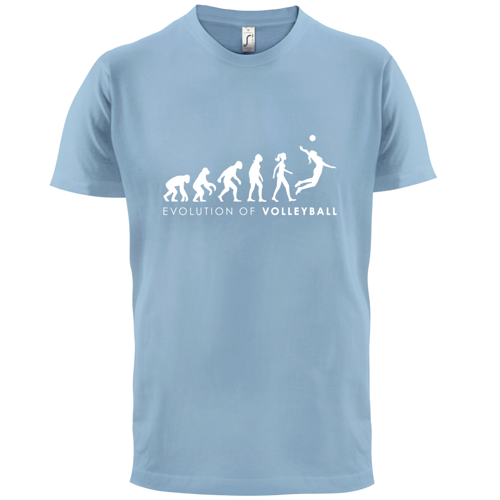 Evolution Of Woman Volleyball T Shirt