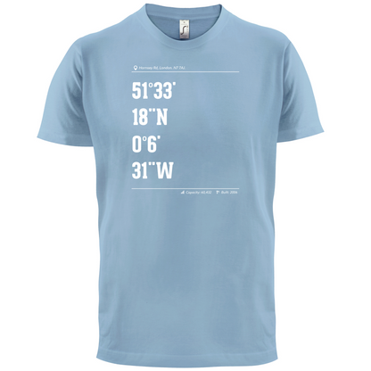 Stadium Coordinates Gunners T Shirt