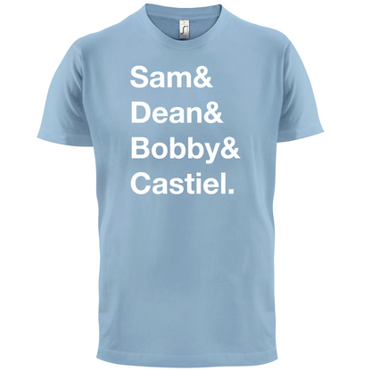 Sam & Dean & Bobby & Castiel T Shirt