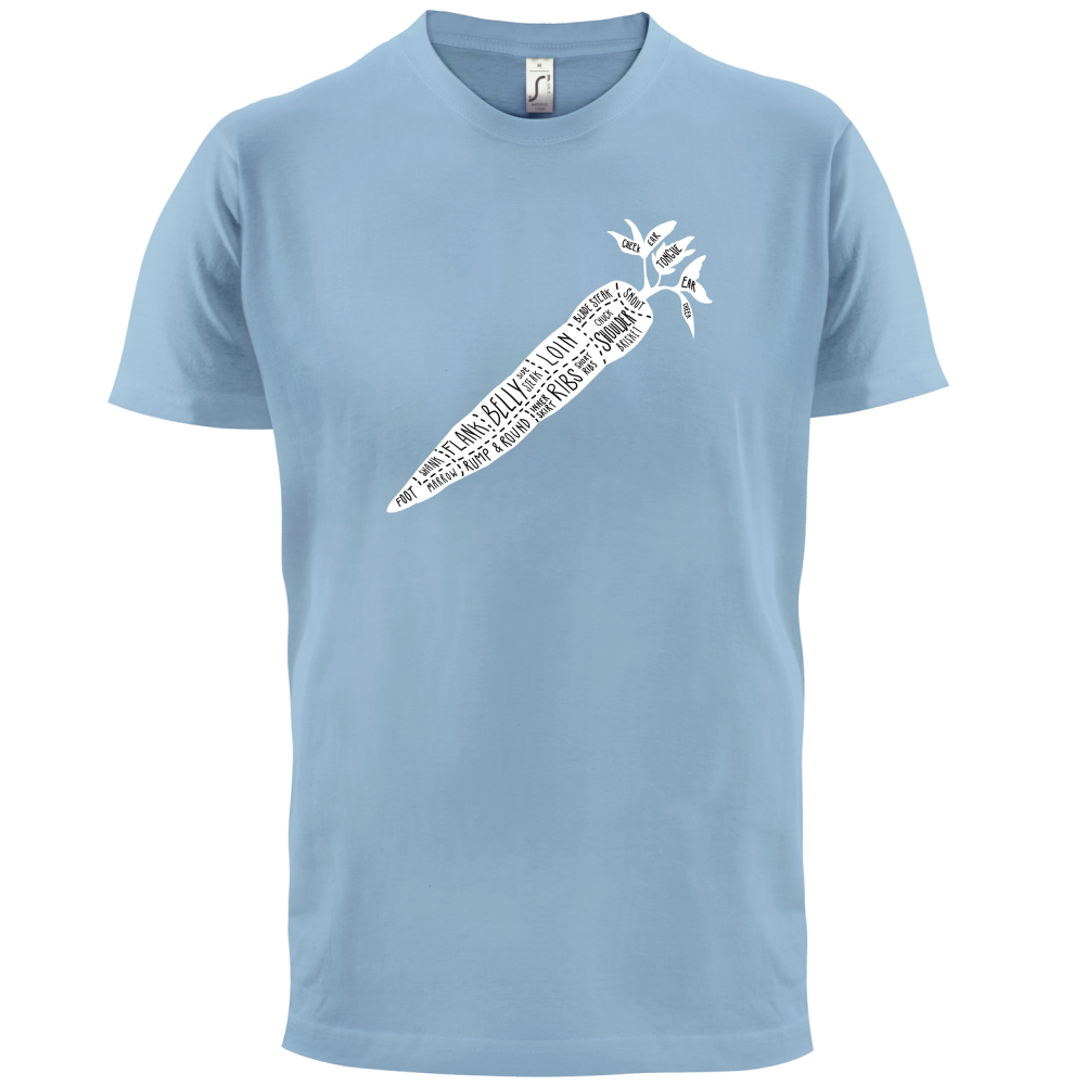 Butcher Carrot Diagram T Shirt