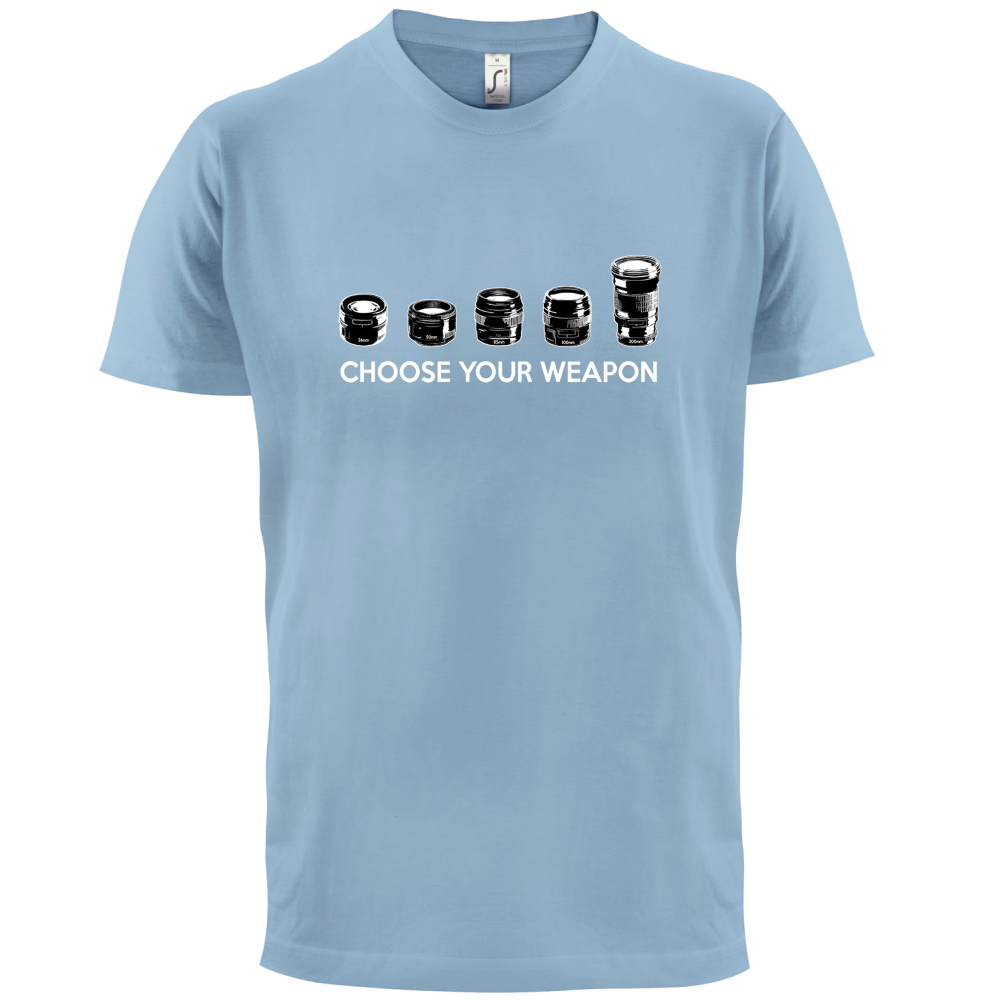 Choose your Weapon (Camera Lenses) T Shirt
