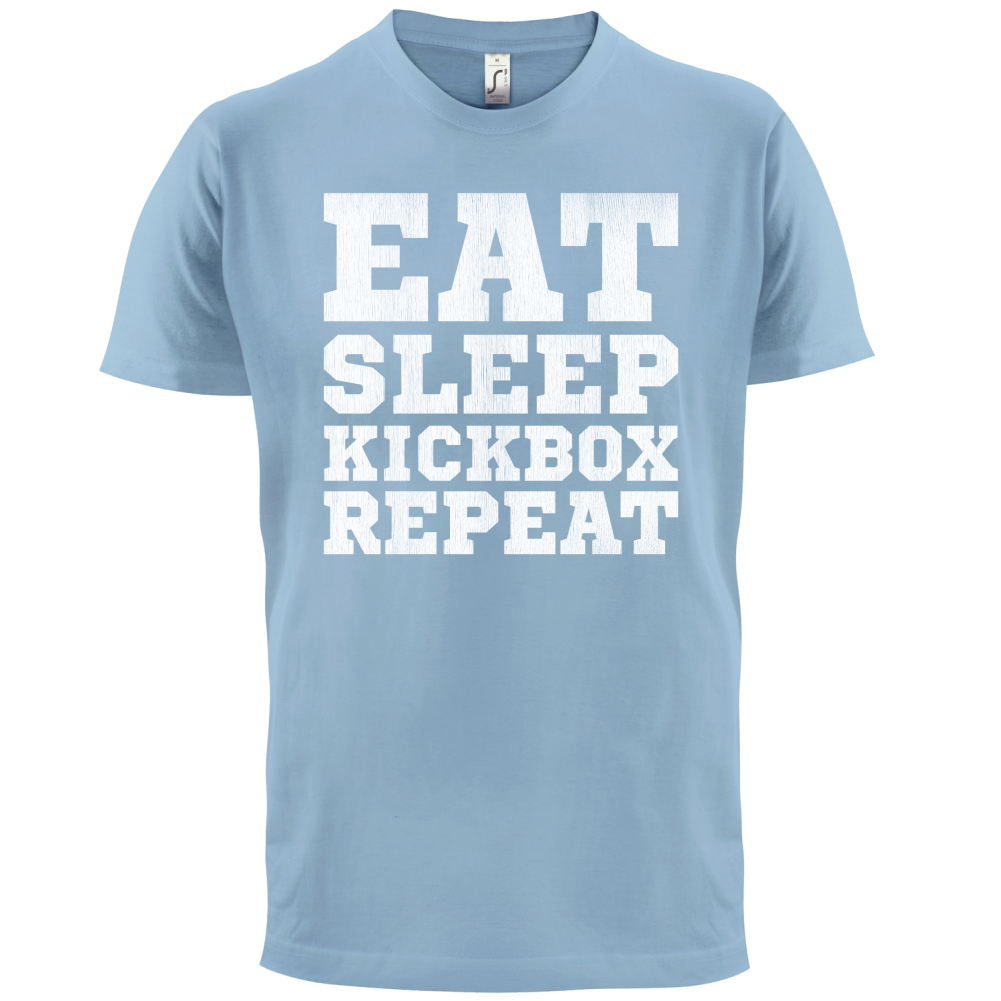 Eat Sleep Kickbox REPEAT T Shirt