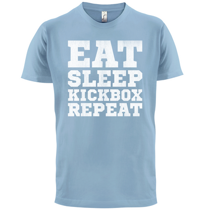 Eat Sleep Kickbox REPEAT T Shirt