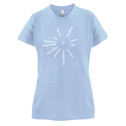 Cricket Batting Angles T Shirt