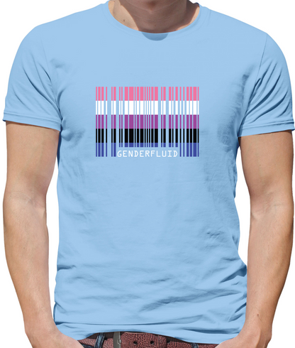 LGBT Barcode Flags - Gender Fluid T Shirt