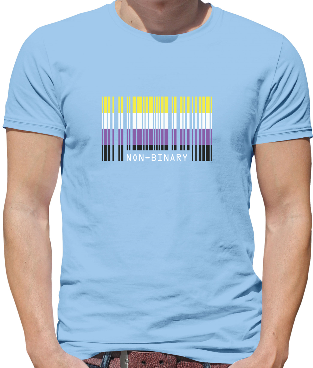 LGBT Barcode Flags - Nonbinary T Shirt
