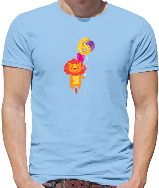 6th Birthday Lion T Shirt