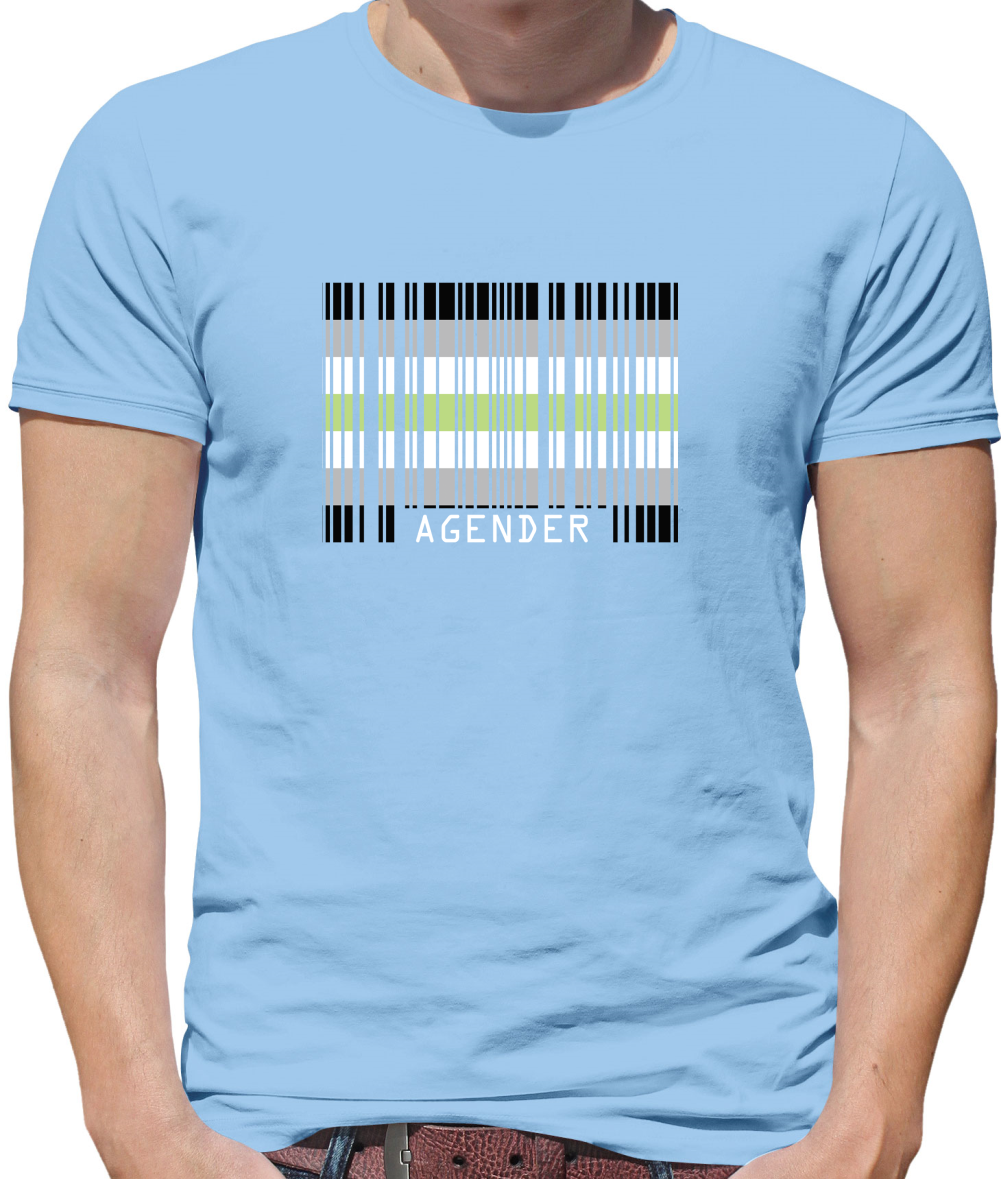 LGBT Barcode Flags - Agender T Shirt