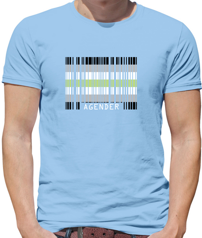 LGBT Barcode Flags - Agender T Shirt