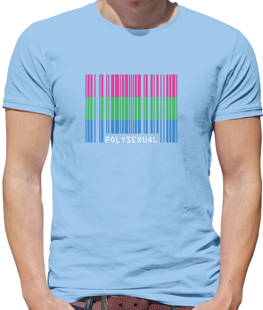 LGBT Barcode Flags - PolySexual T Shirt