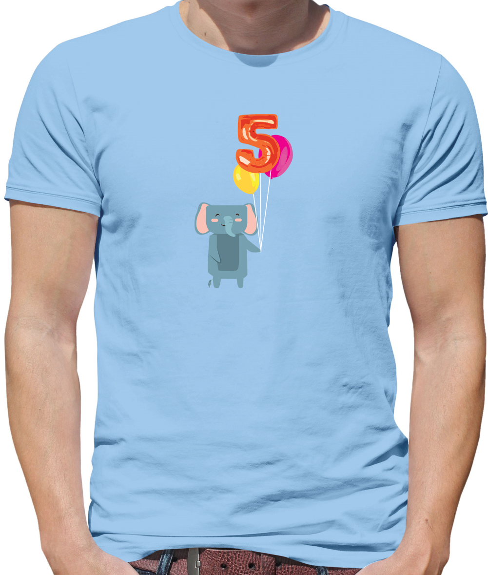 5th Birthday Elephant T Shirt