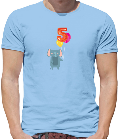 5th Birthday Elephant T Shirt