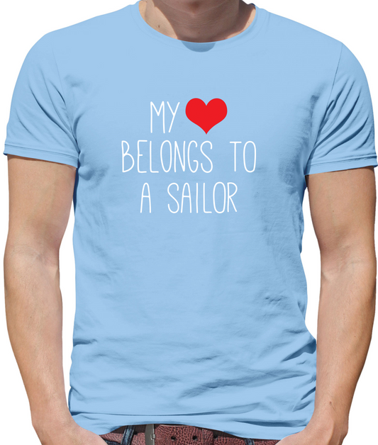 My Heart Belongs To A Sailor T Shirt