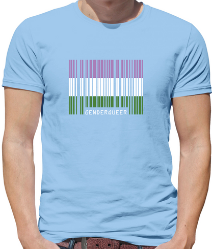 LGBT Barcode Flags - Gender Queer T Shirt