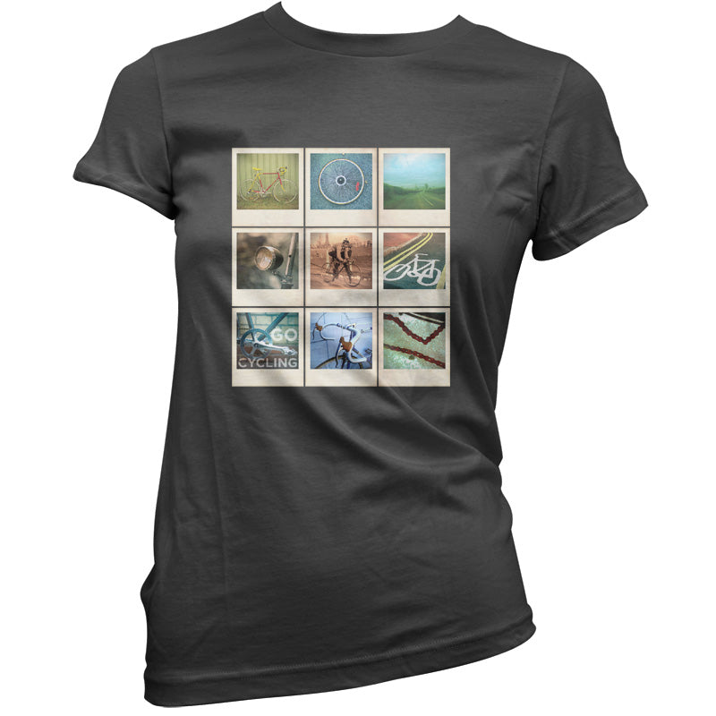 Go Cycling Photo Collage T Shirt
