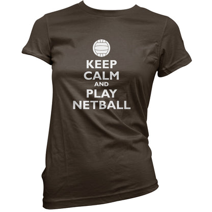 Keep Calm and Play Netball T Shirt