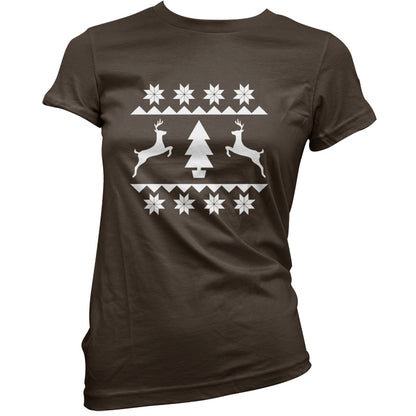 Christmas Stitch Design T Shirt