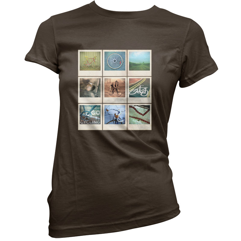 Go Cycling Photo Collage T Shirt