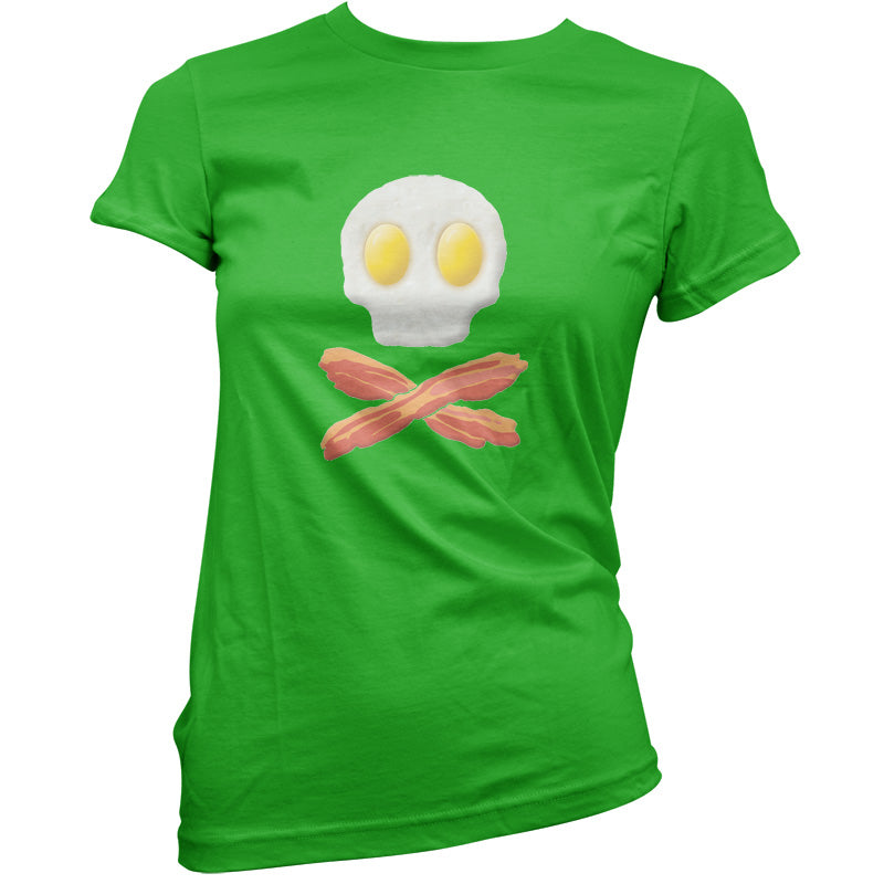 Eggs Bacon Skull and Bones T Shirt