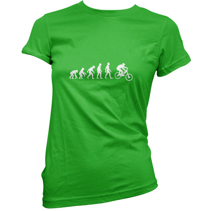 Evolution Of Man Mountain Bike T Shirt