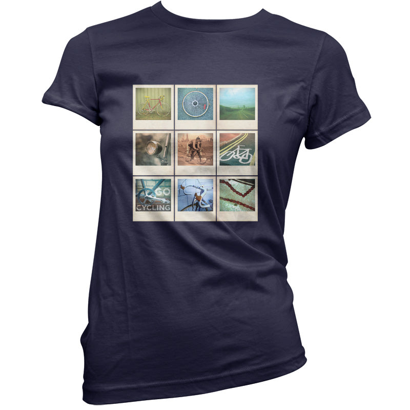 Go Cycling Photo Collage T Shirt