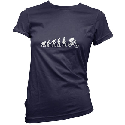 Evolution Of Man Mountain Bike T Shirt