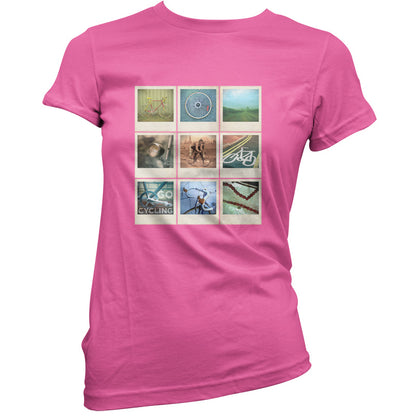 Go Cycling Photo Collage T Shirt