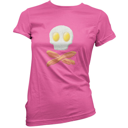 Eggs Bacon Skull and Bones T Shirt