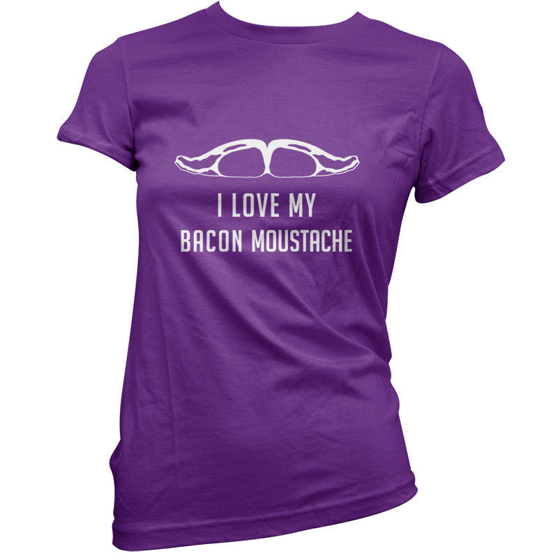 I Love My Bacon Moustache T Shirt