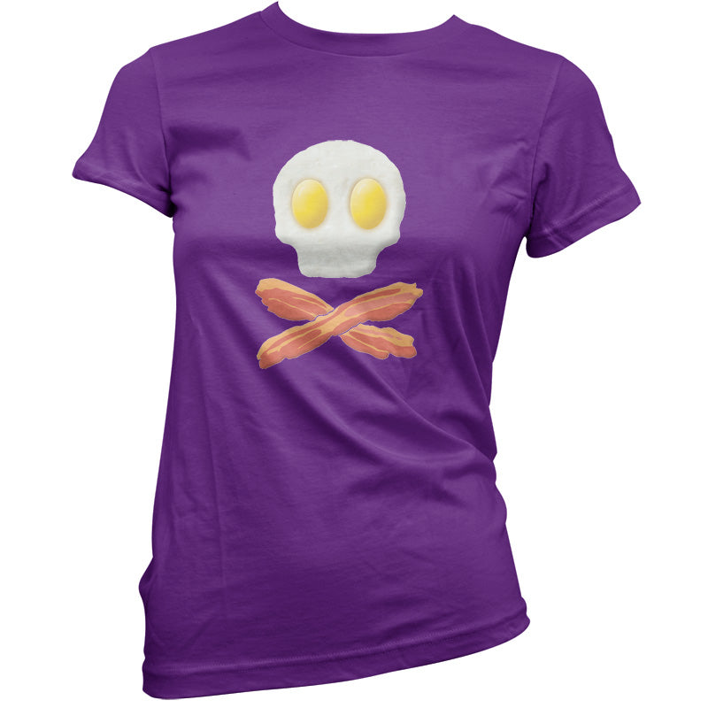 Eggs Bacon Skull and Bones T Shirt