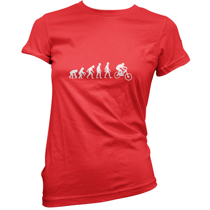 Evolution Of Man Mountain Bike T Shirt