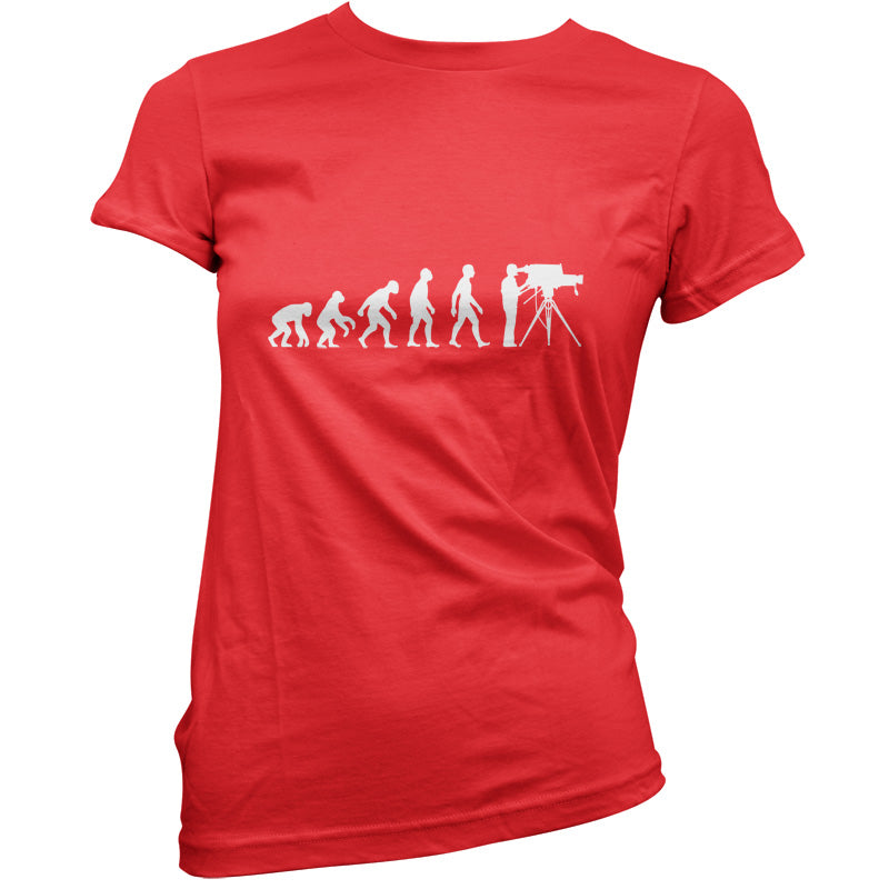 Evolution of Man Cameraman T Shirt
