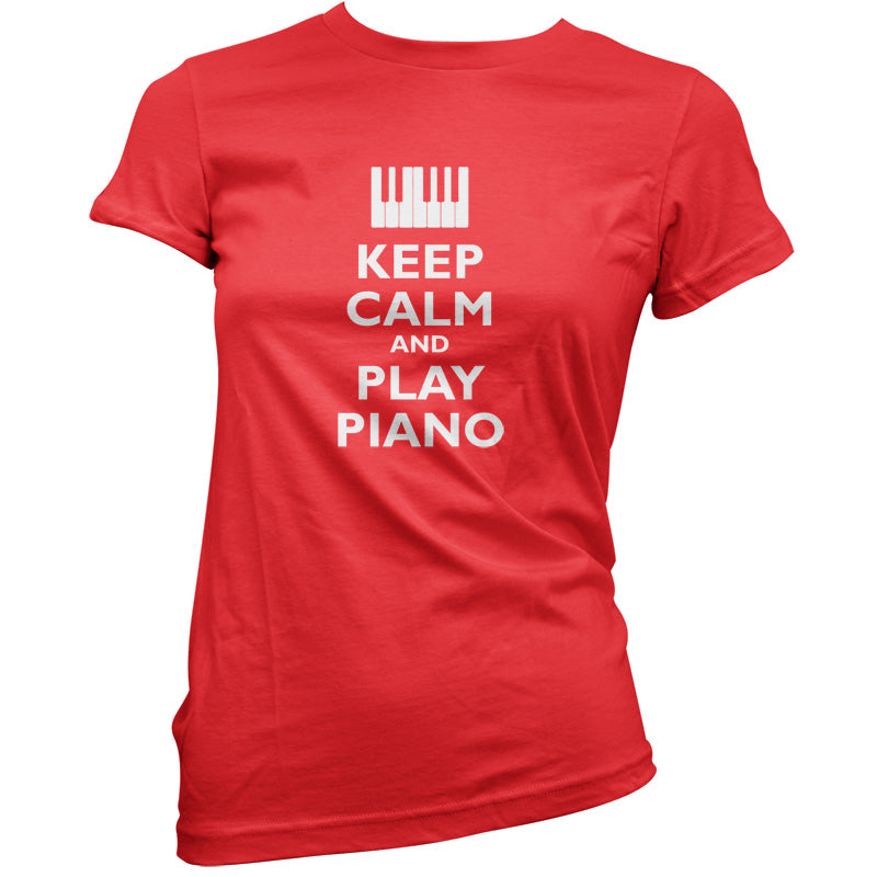 Keep Calm and Play Piano T Shirt