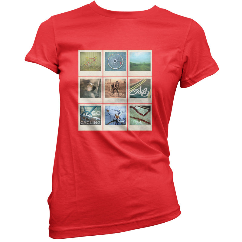 Go Cycling Photo Collage T Shirt