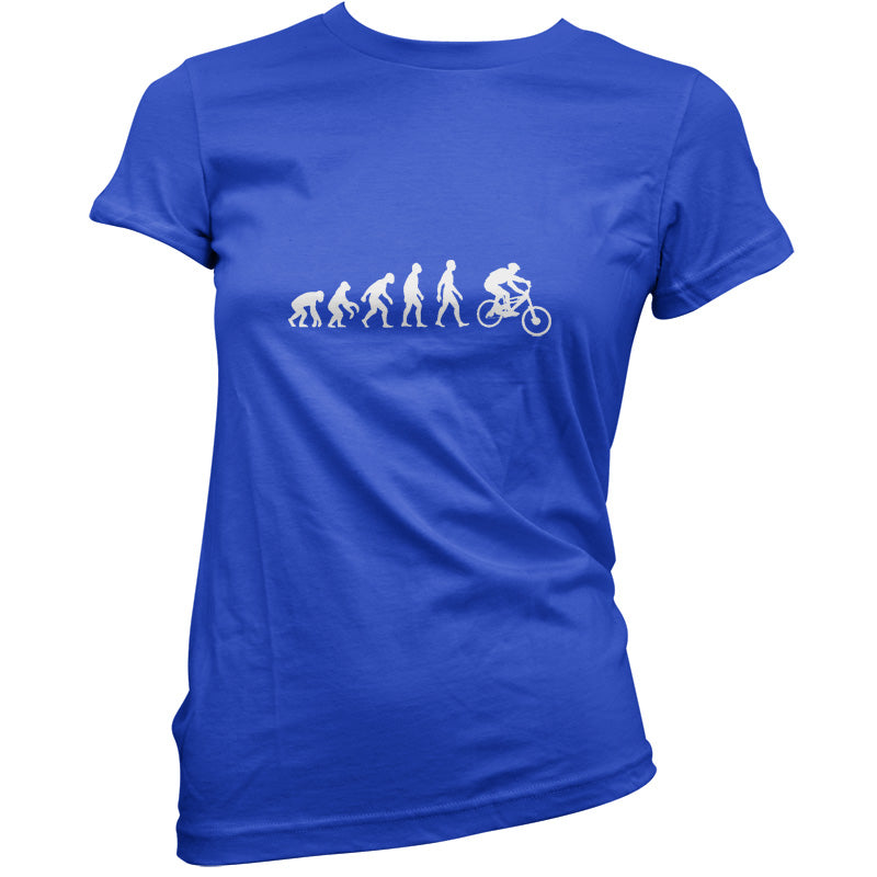 Evolution Of Man Mountain Bike T Shirt